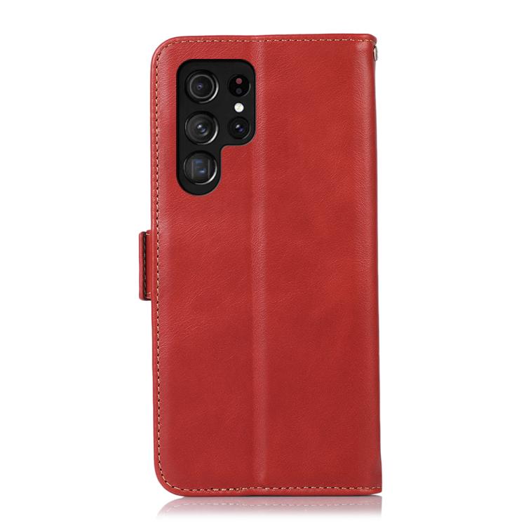 For Samsung Galaxy S26 Ultra 5G Crazy Horse Top Layer Cowhide Leather Phone Case