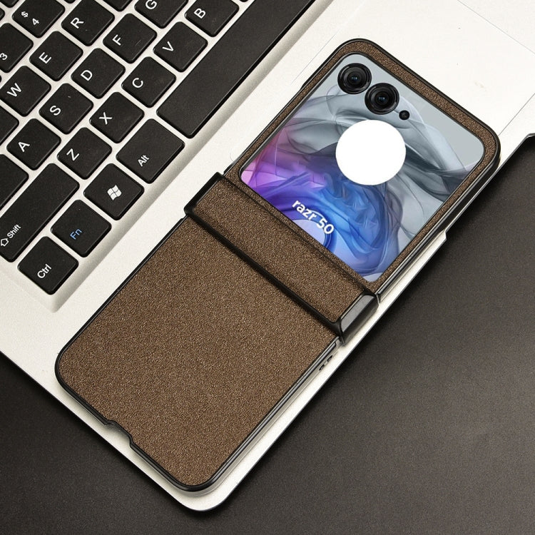 For Motorola Razr 50 Sandskin Texture Phone Case
