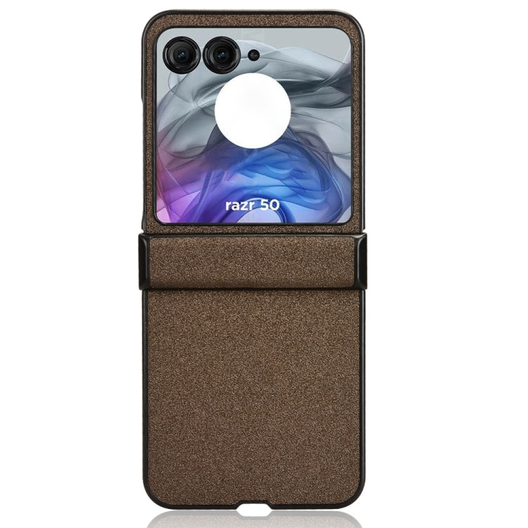 For Motorola Razr 50 Sandskin Texture Phone Case