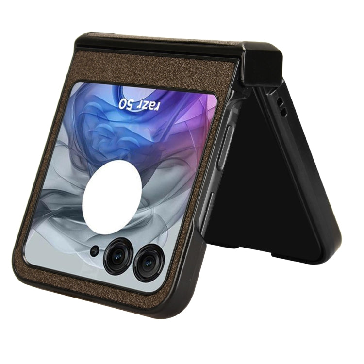 For Motorola Razr 50 Sandskin Texture Phone Case