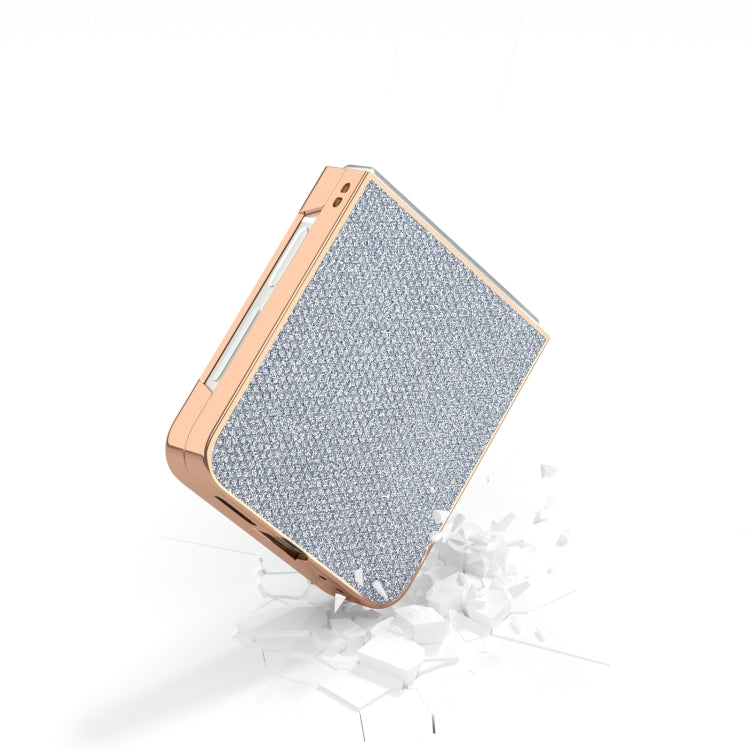 For Samsung Galaxy Z Flip6 / Flip7 FE Nano Plating Diamond Texture Phone Case