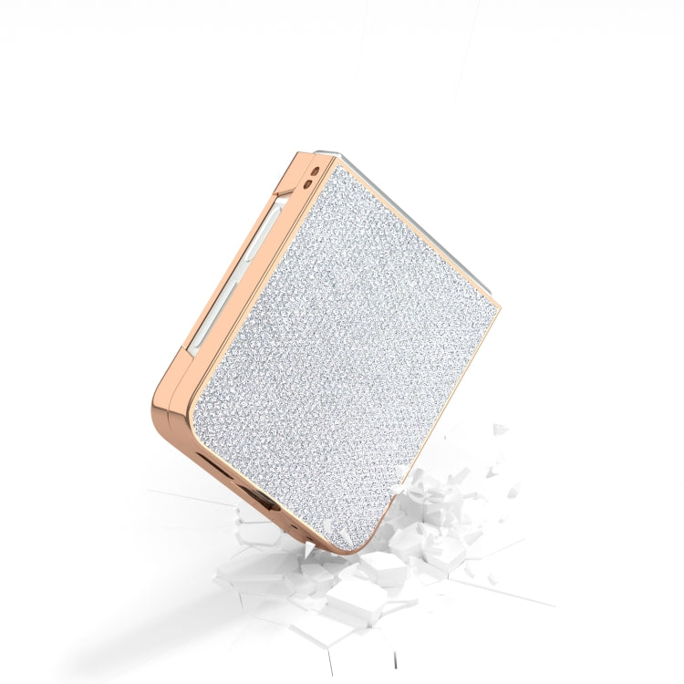 For Samsung Galaxy Z Flip6 / Flip7 FE Nano Plating Diamond Texture Phone Case