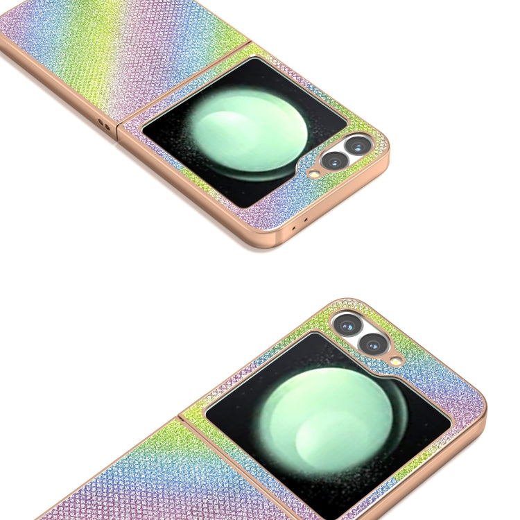 For Samsung Galaxy Z Flip6 / Flip7 FE Nano Plating Diamond Texture Phone Case
