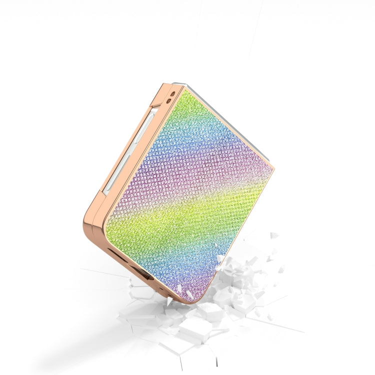 For Samsung Galaxy Z Flip6 / Flip7 FE Nano Plating Diamond Texture Phone Case
