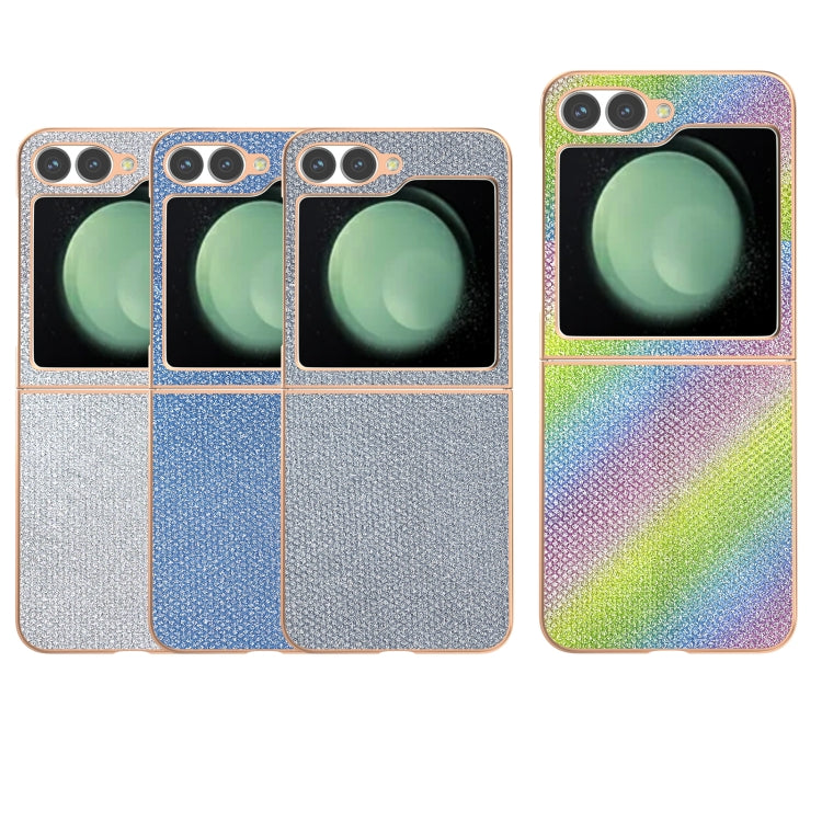 For Samsung Galaxy Z Flip6 / Flip7 FE Nano Plating Diamond Texture Phone Case