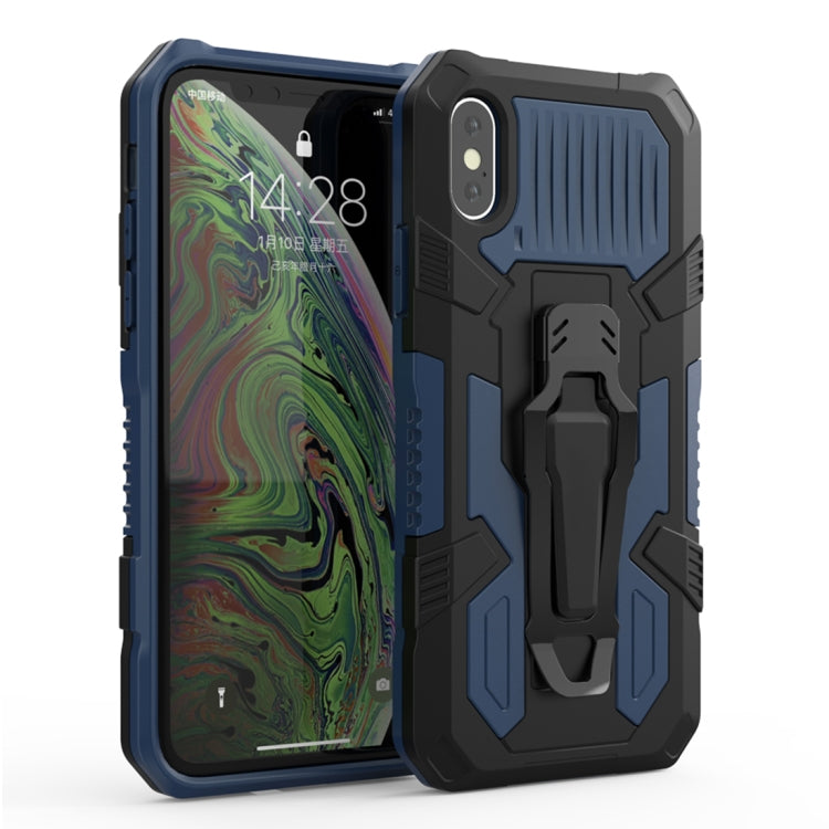 For iPhone X / XS Machine Armor Warrior Shockproof PC + TPU Protective Case