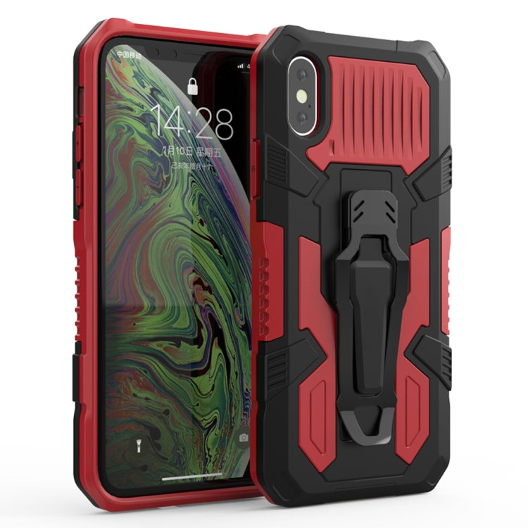 For iPhone X / XS Machine Armor Warrior Shockproof PC + TPU Protective Case