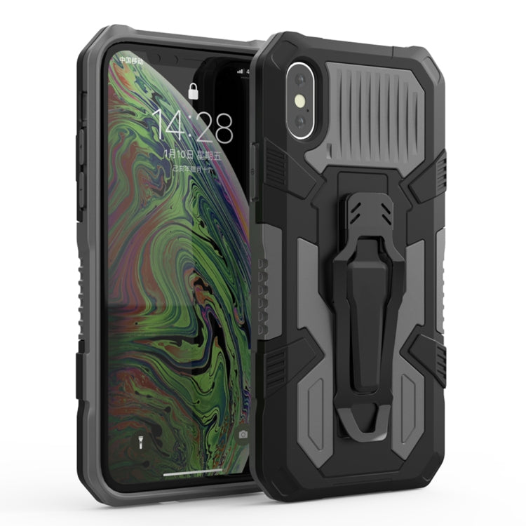 For iPhone X / XS Machine Armor Warrior Shockproof PC + TPU Protective Case