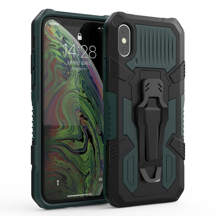 For iPhone X / XS Machine Armor Warrior Shockproof PC + TPU Protective Case