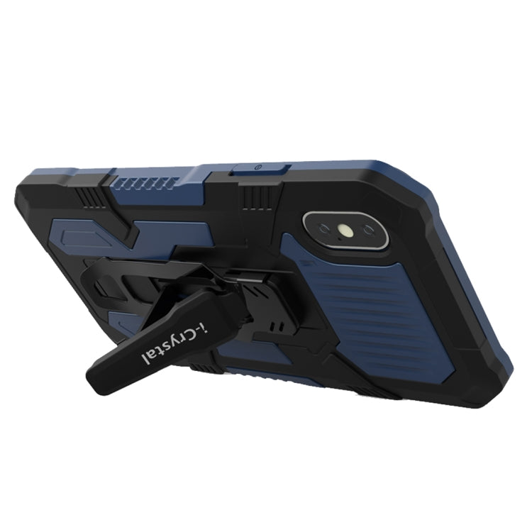 For iPhone XR Machine Armor Warrior Shockproof PC + TPU Protective Case