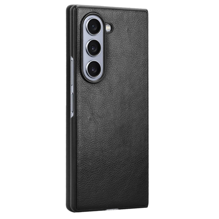 For Samsung Galaxy Z Fold6 Litchi Texture Back Cover Phone Case