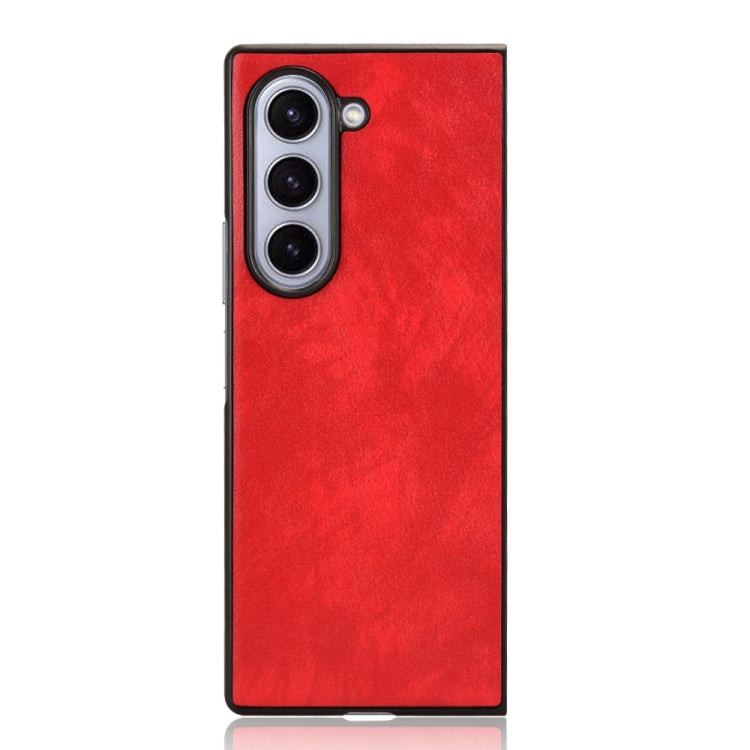 For Samsung Galaxy Z Fold6 Litchi Texture Back Cover Phone Case