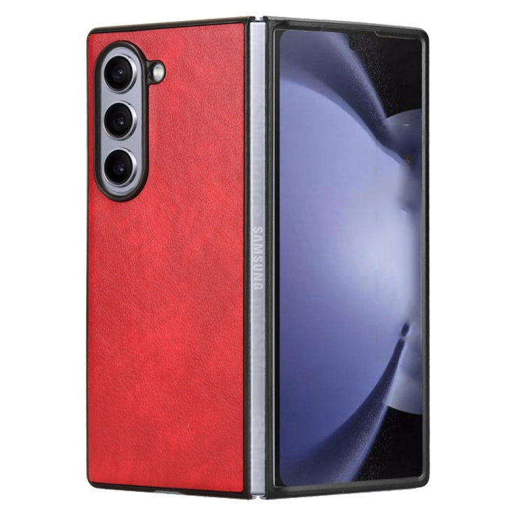For Samsung Galaxy Z Fold6 Litchi Texture Back Cover Phone Case