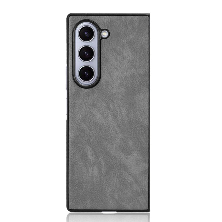 For Samsung Galaxy Z Fold6 Litchi Texture Back Cover Phone Case