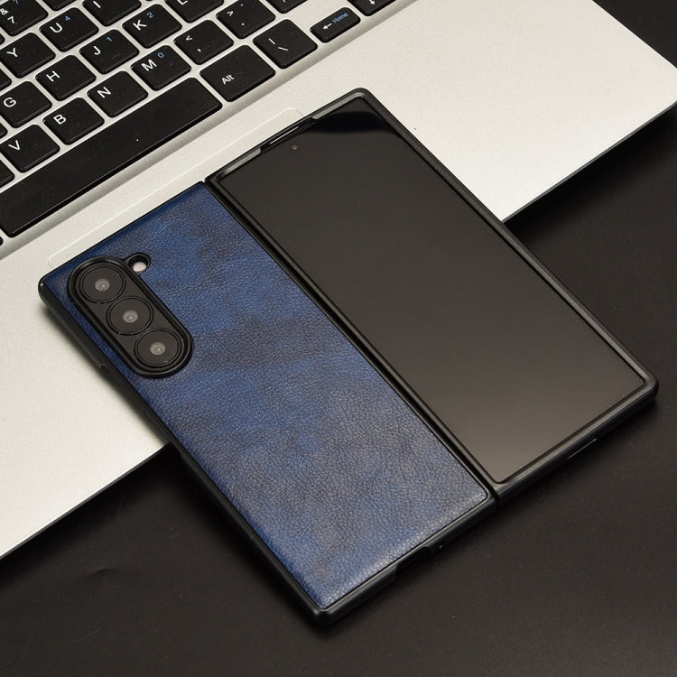 For Samsung Galaxy Z Fold6 Litchi Texture Back Cover Phone Case