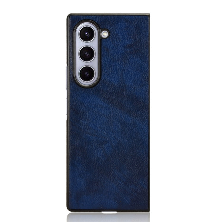 For Samsung Galaxy Z Fold6 Litchi Texture Back Cover Phone Case