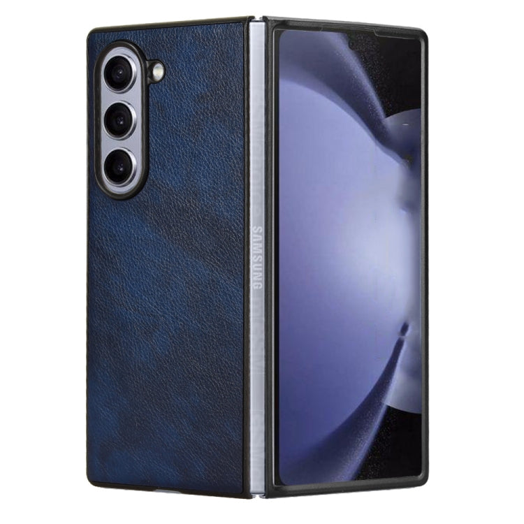For Samsung Galaxy Z Fold6 Litchi Texture Back Cover Phone Case