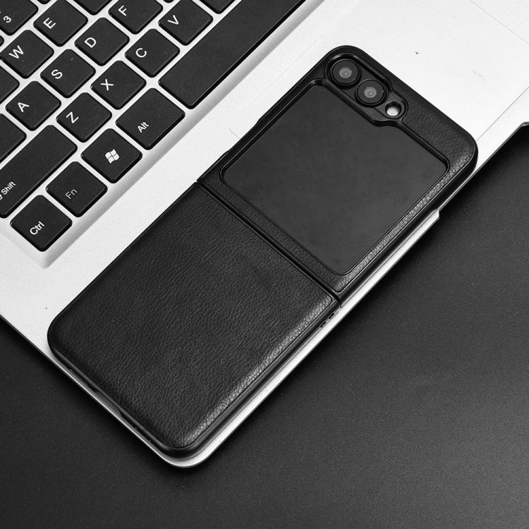 For Samsung Galaxy Z Flip7 FE / Flip6 Litchi Texture Back Cover Phone Case