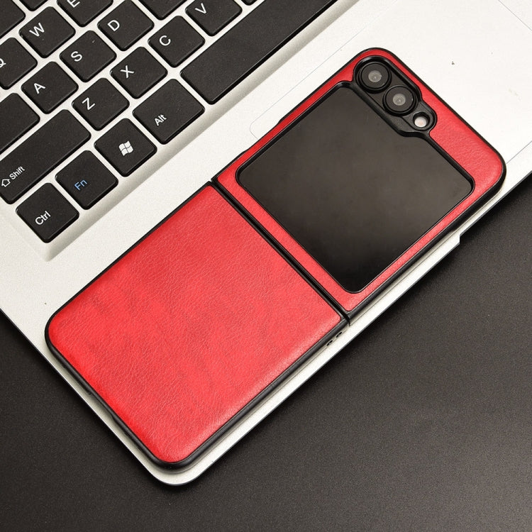 For Samsung Galaxy Z Flip7 FE / Flip6 Litchi Texture Back Cover Phone Case