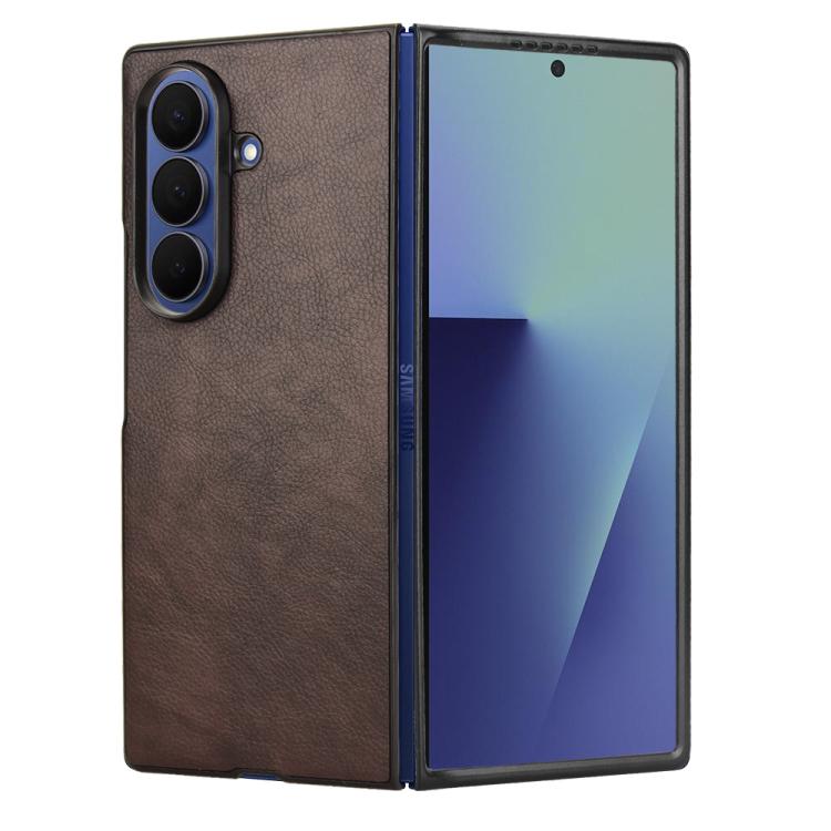 For Samsung Galaxy Z Fold7 5G Litchi Texture Back Cover Phone Case