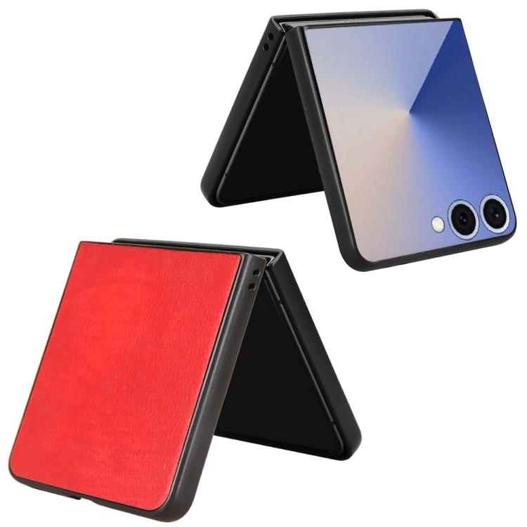 For Samsung Galaxy Z Flip7 5G Litchi Texture Back Cover Phone Case