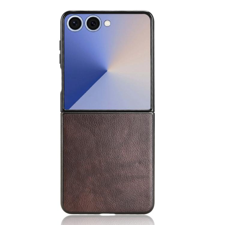 For Samsung Galaxy Z Flip7 5G Litchi Texture Back Cover Phone Case