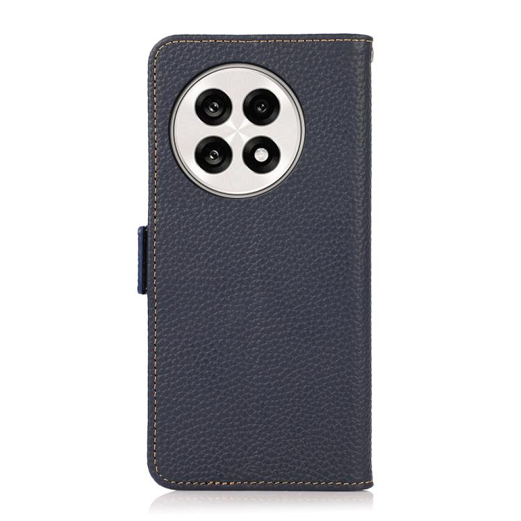 For OnePlus Ace 5 Pro / Ace 5 / 13R KHAZNEH Side-Magnetic Litchi Genuine Leather RFID Phone Case