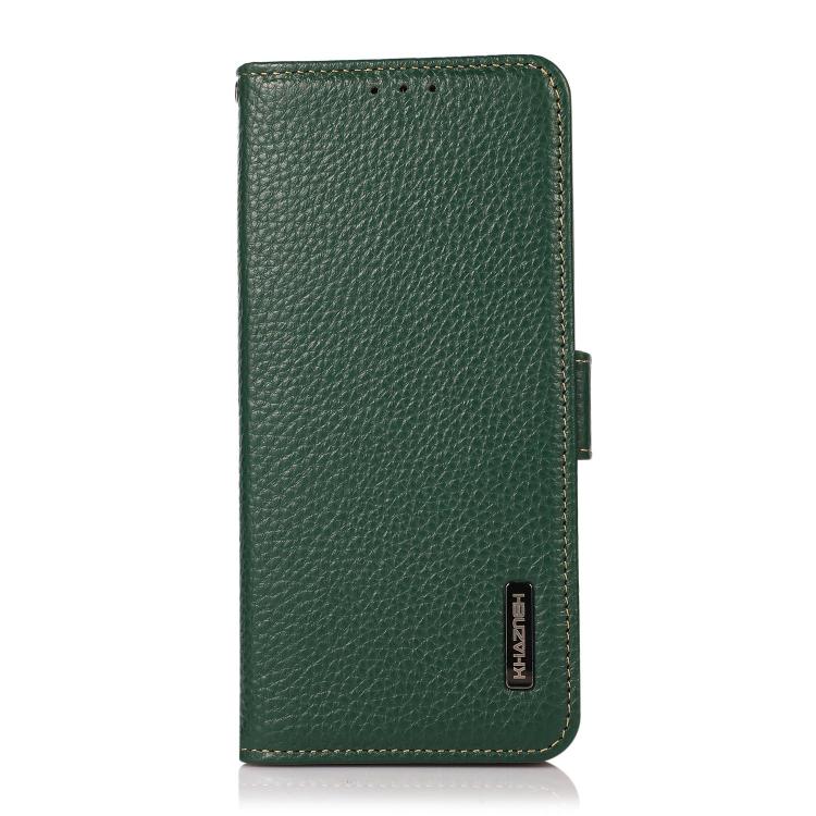 For OnePlus Nord 5 / Ace 5 Ultra KHAZNEH Side-Magnetic Litchi Genuine Leather RFID Phone Case