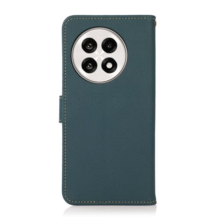 For OnePlus Ace 5 Pro / Ace 5 / 13R KHAZNEH Custer Genuine Leather RFID Phone Case