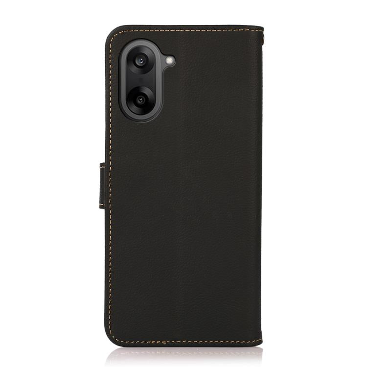 For OnePlus Nord CE5 / Ace 5 Racing KHAZNEH Custer Genuine Leather RFID Phone Case