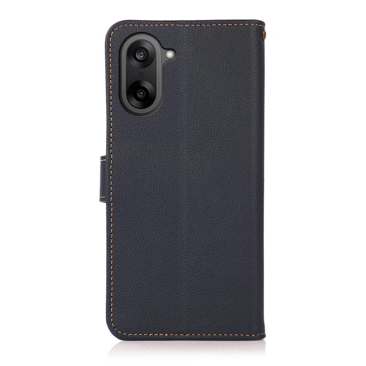 For OnePlus Nord CE5 / Ace 5 Racing KHAZNEH Custer Genuine Leather RFID Phone Case