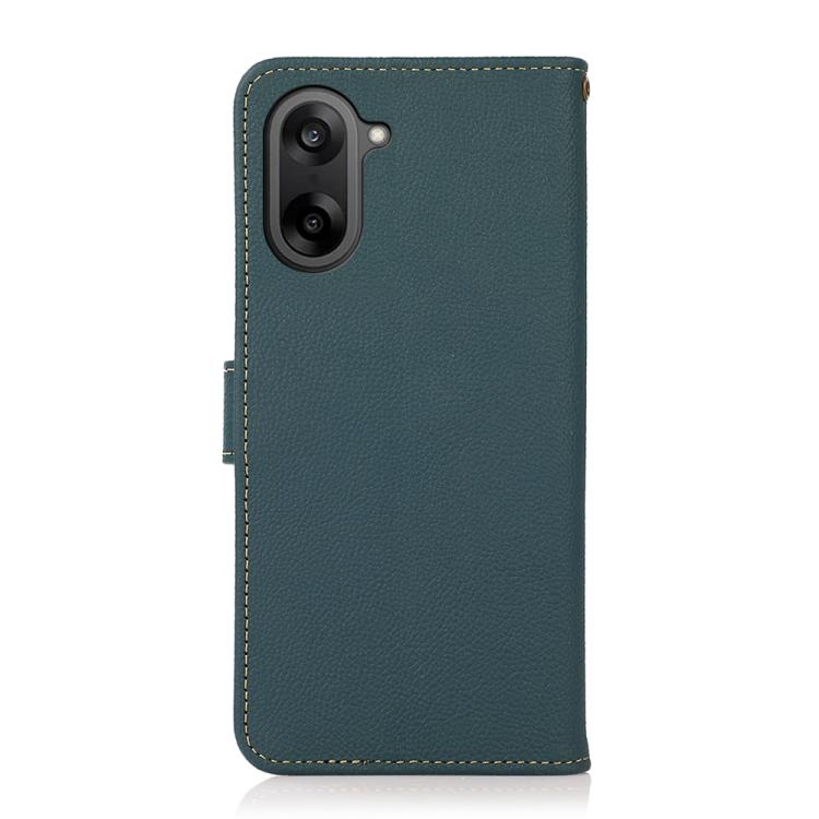 For OnePlus Nord CE5 / Ace 5 Racing KHAZNEH Custer Genuine Leather RFID Phone Case