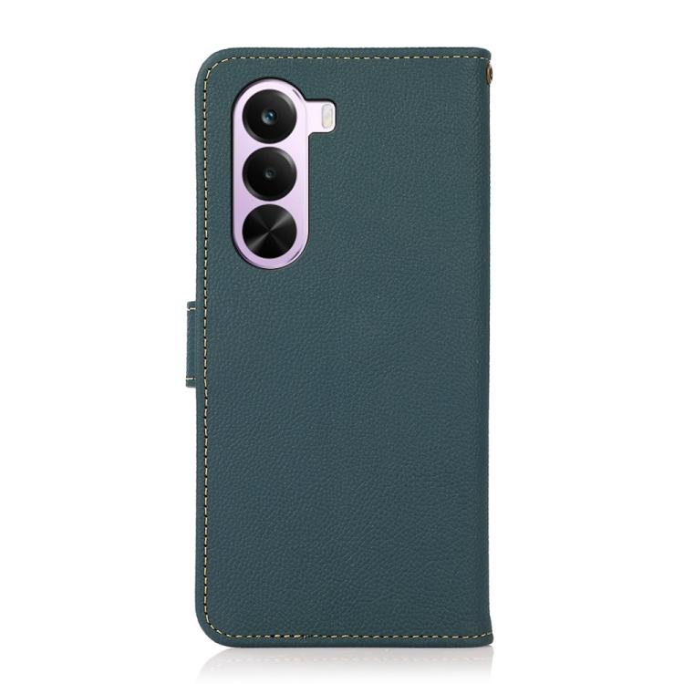 For OnePlus Nord CE6 Lite 5G Global KHAZNEH Custer Genuine Leather RFID Phone Case