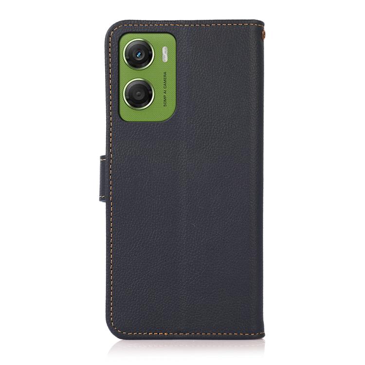 For Motorola Moto G06 4G KHAZNEH Custer Genuine Leather RFID Phone Case