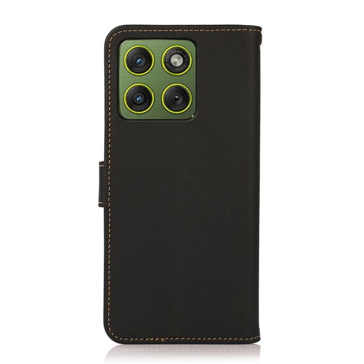 For Motorola Edge 70 5G KHAZNEH Custer Genuine Leather RFID Phone Case