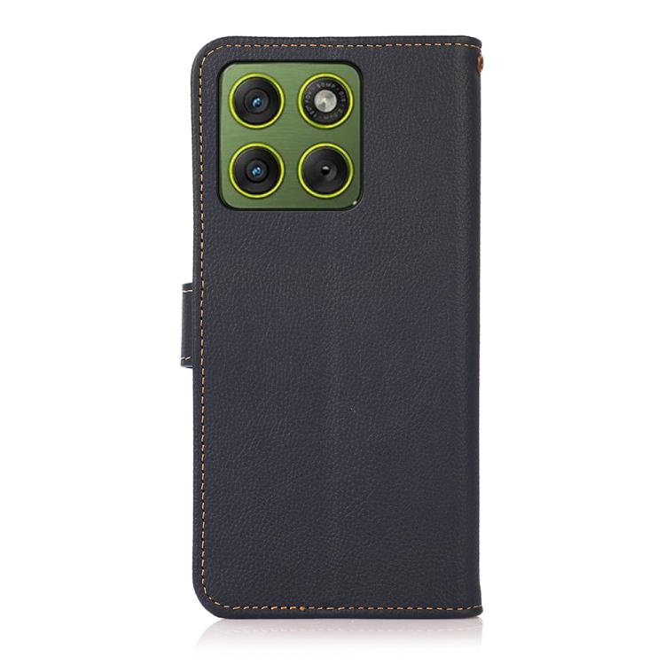 For Motorola Edge 70 5G KHAZNEH Custer Genuine Leather RFID Phone Case