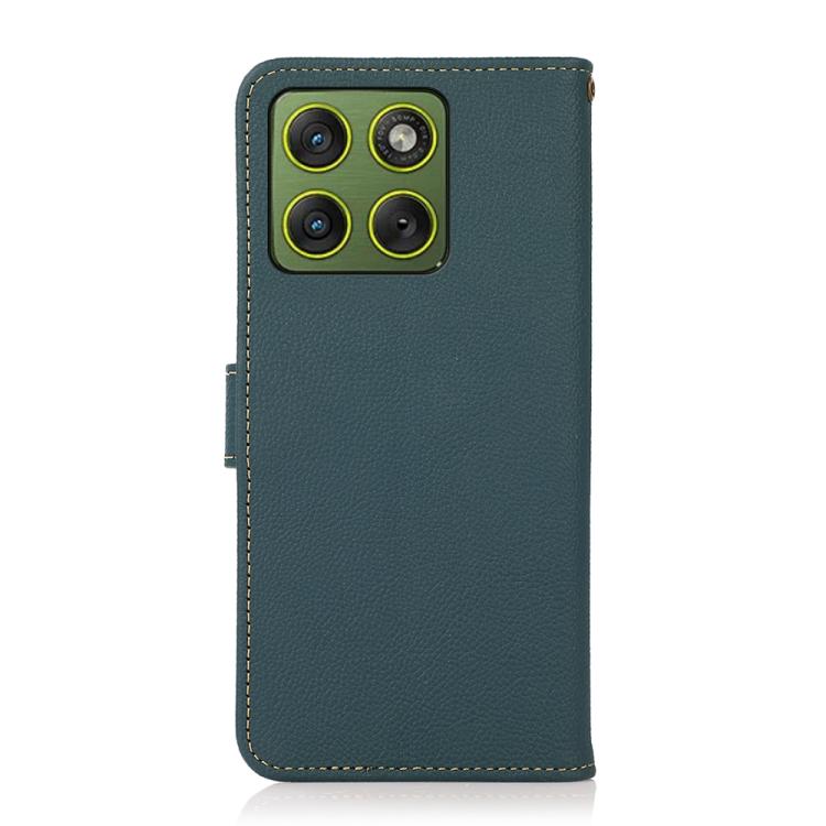 For Motorola Edge 70 5G KHAZNEH Custer Genuine Leather RFID Phone Case