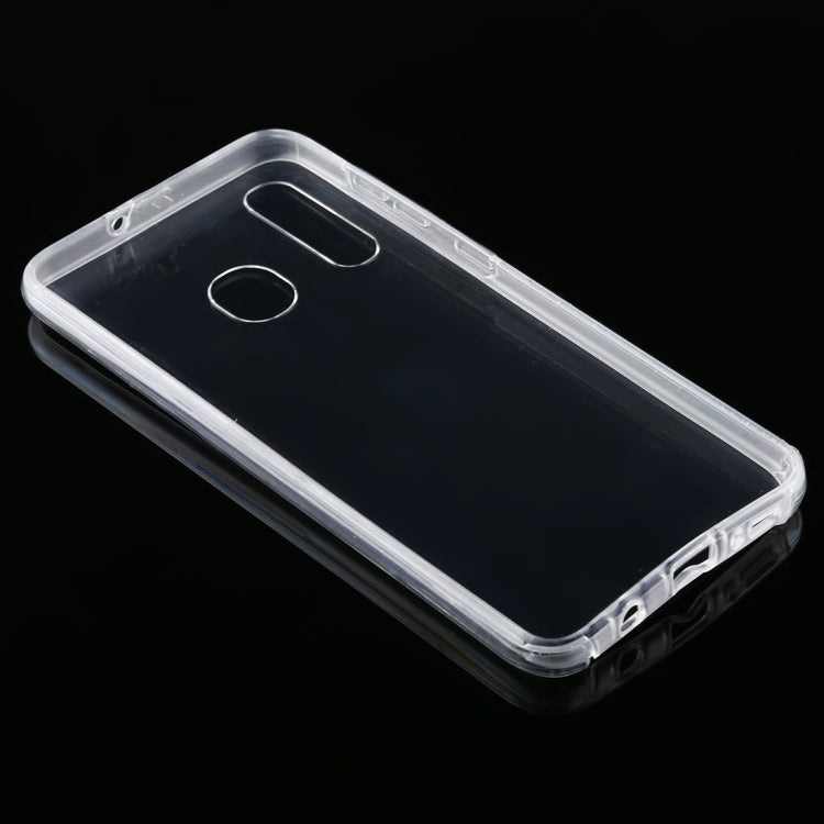 For Samsung Galaxy A30 PC+TPU Ultra-Thin Double-Sided All-Inclusive Transparent Case