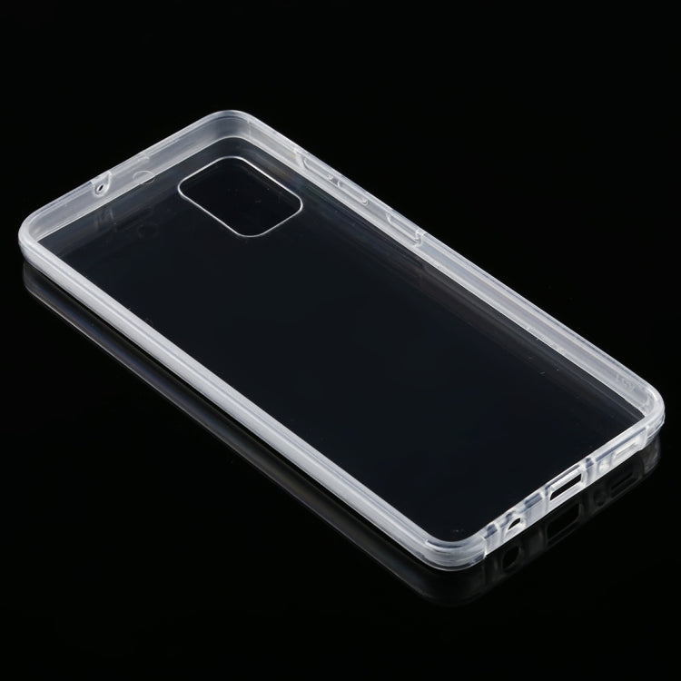 For Samsung Galaxy A51 PC+TPU Ultra-Thin Double-Sided All-Inclusive Transparent Case