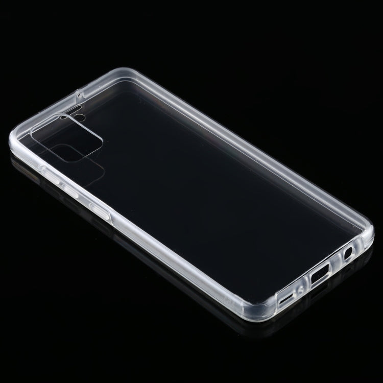 For Samsung Galaxy A51 PC+TPU Ultra-Thin Double-Sided All-Inclusive Transparent Case