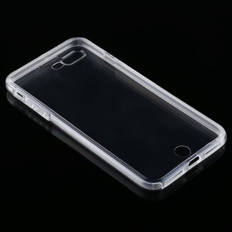 For iPhone 8 Plus & 7 Plus PC+TPU Ultra-Thin Double-Sided All-Inclusive Transparent Case