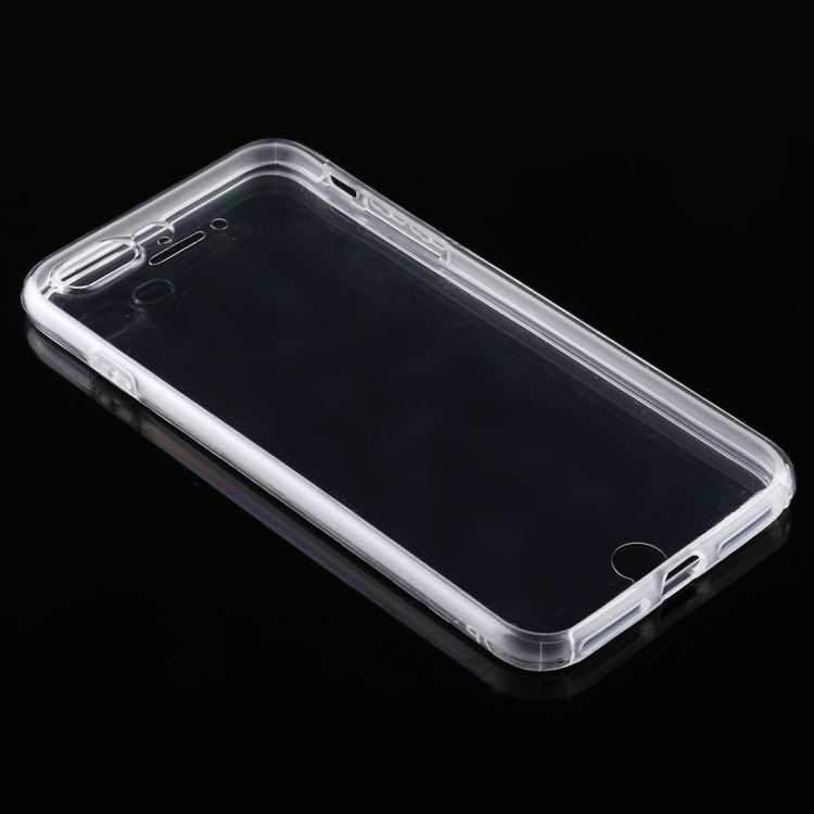 For iPhone 8 Plus & 7 Plus PC+TPU Ultra-Thin Double-Sided All-Inclusive Transparent Case