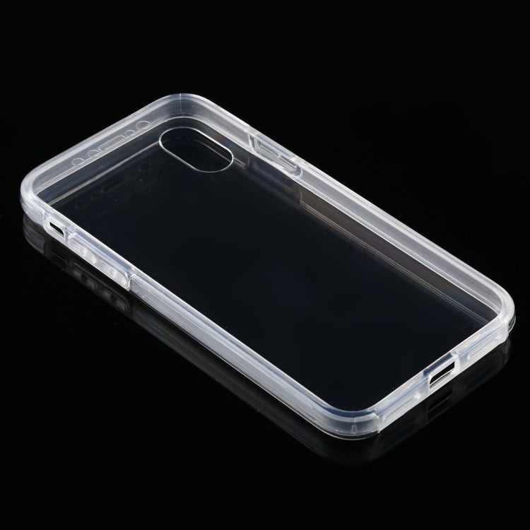 For iPhone XS & X PC+TPU Ultra-Thin Double-Sided All-Inclusive Transparent Case