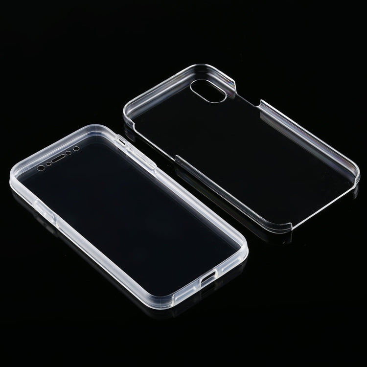 For iPhone XS & X PC+TPU Ultra-Thin Double-Sided All-Inclusive Transparent Case