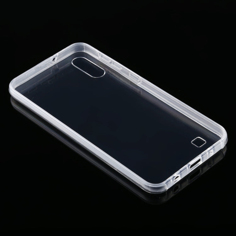 For Samsung Galaxy M10 PC+TPU Ultra-Thin Double-Sided All-Inclusive Transparent Case