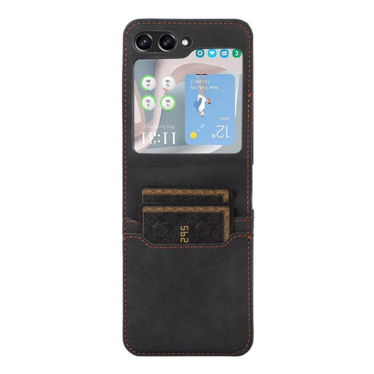 For Samsung Galaxy Z Flip5 Card Slot Leather Phone Case