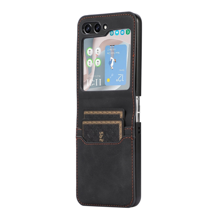 For Samsung Galaxy Z Flip5 Card Slot Leather Phone Case