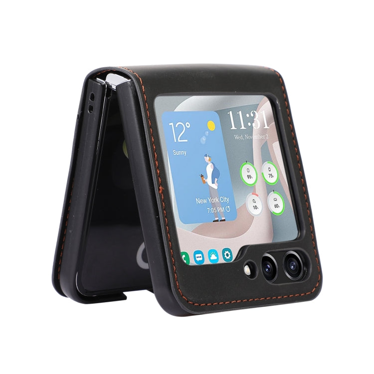 For Samsung Galaxy Z Flip5 Card Slot Leather Phone Case