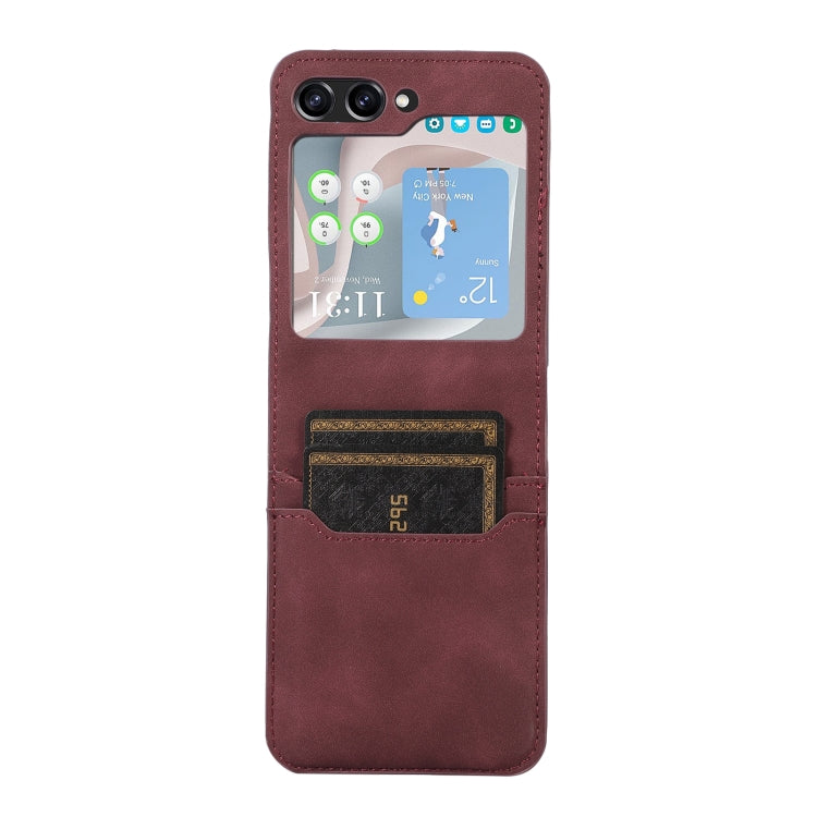For Samsung Galaxy Z Flip5 Card Slot Leather Phone Case