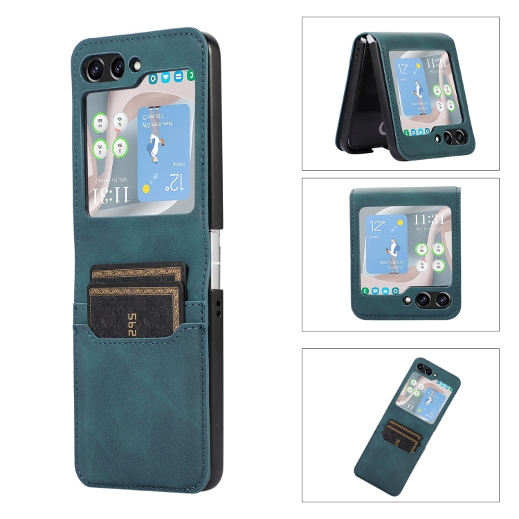 For Samsung Galaxy Z Flip5 Card Slot Leather Phone Case